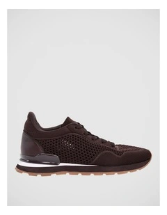 Jedy Chocolate Knit Sneakers