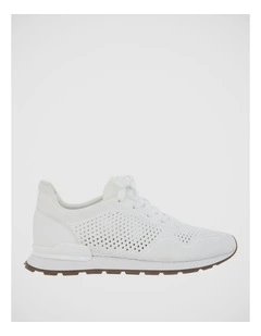 Jedy White Knit Sneakers