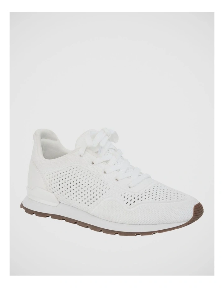 Jedy White Knit Sneakers image 2