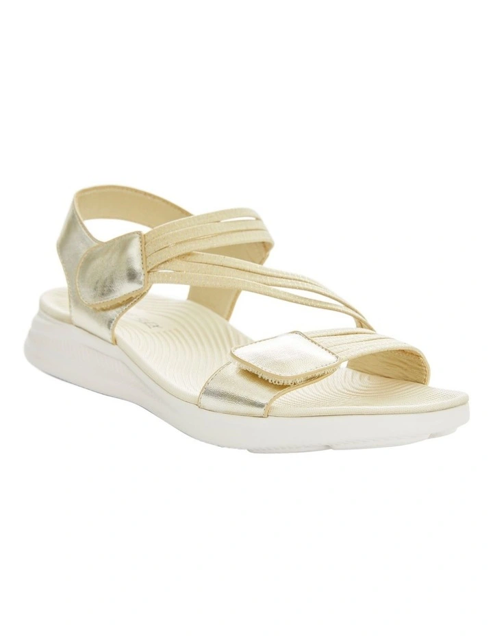 Neon Sandals in Gold Multi image 3