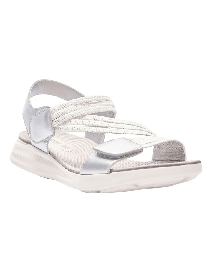 Neon Sandals in Silver Multi image 2
