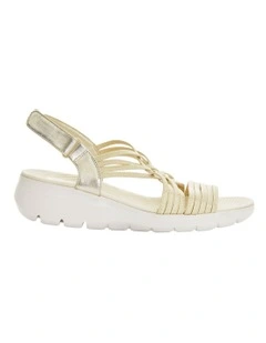 Luna Sandals in Gold Multi