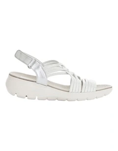Luna Sandals in Silver Multi
