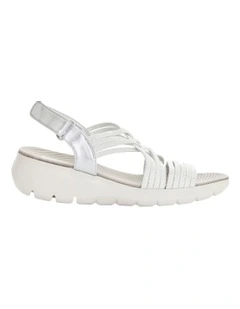 Luna Sandals in Silver Multi