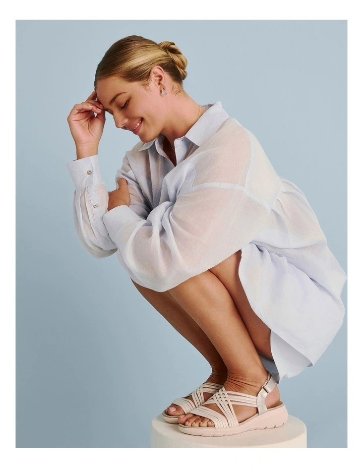 Luna Sandals in Silver Multi image 2