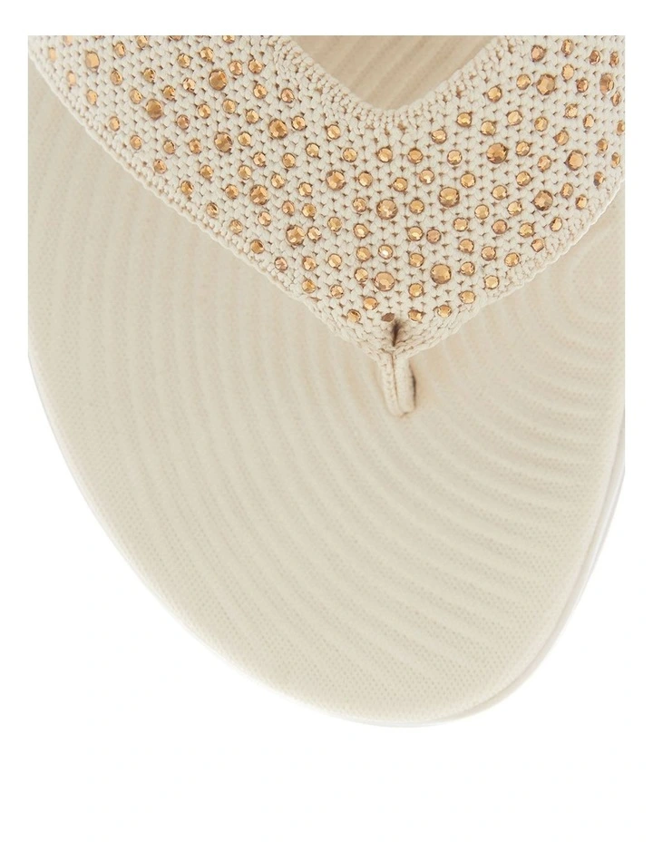 Largo Sandals in Beige Diamante image 4