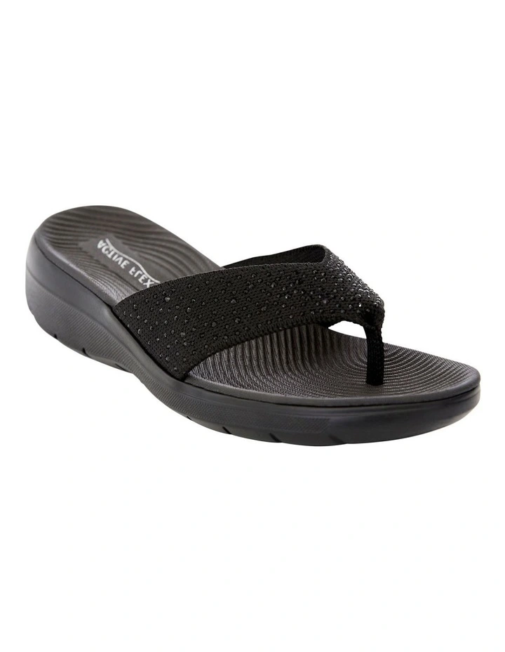 Largo Sandals in Black Diamante image 2