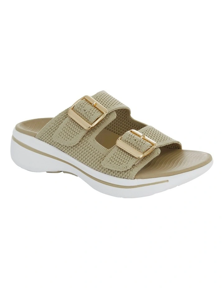 Adena Sandals in Beige Weave image 2