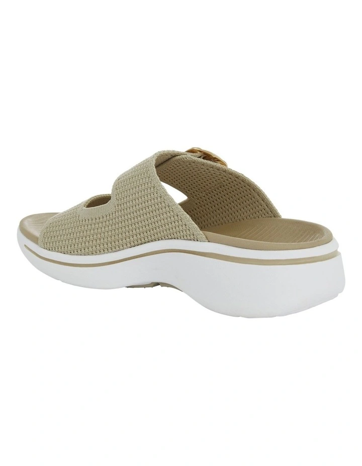 Adena Sandals in Beige Weave image 3