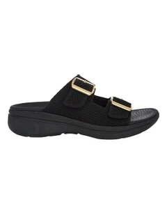 Adena Sandals in Black Weave