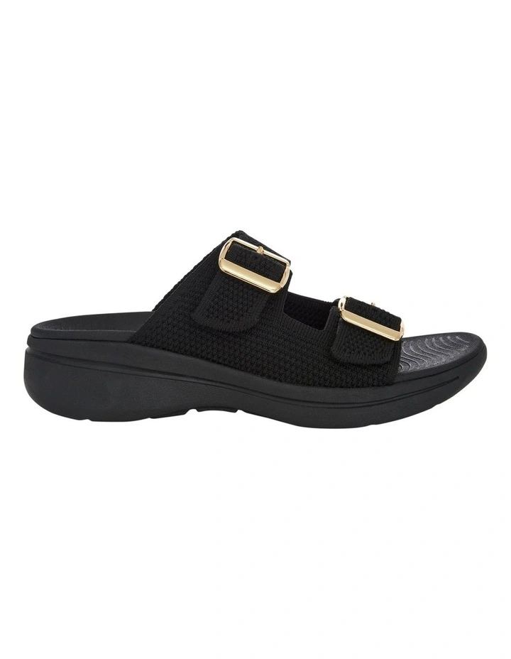 Adena Sandals in Black Weave image 1
