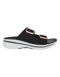 Adena Sandals in Black Weave