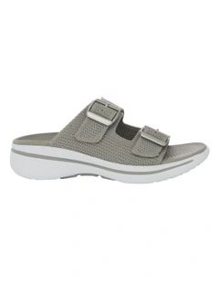 Adena Sandals in Light Grey Weave