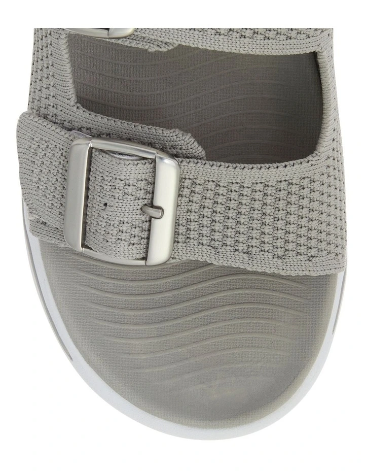 Adena Sandals in Light Grey Weave image 4
