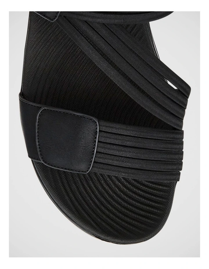 Layton Sandals in Black on Black image 4
