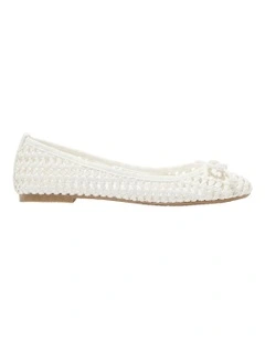 Sloane Ballet Shoes in Bone Weave