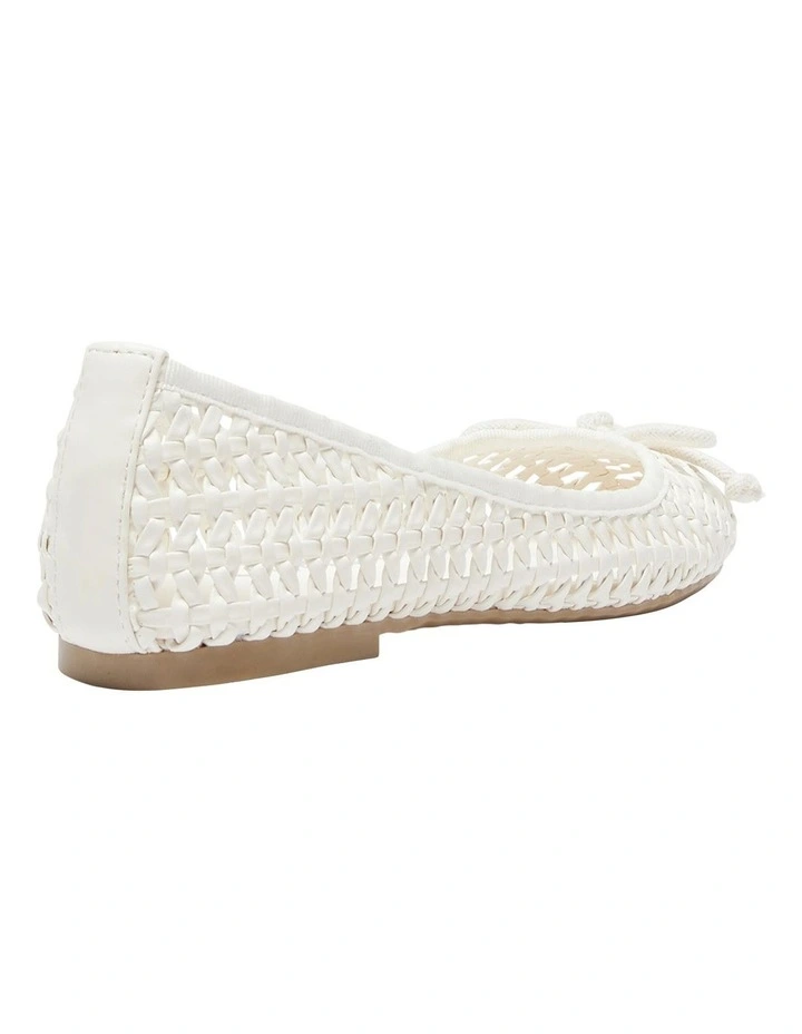 Sloane Ballet Shoes in Bone Weave image 4
