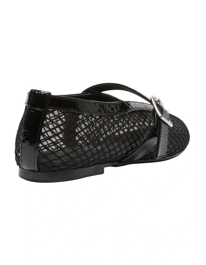 Reign Ballet Flats in Black Mesh image 4
