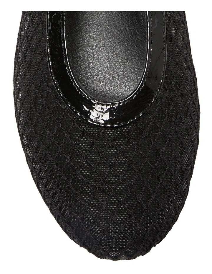 Reign Ballet Flats in Black Mesh image 7