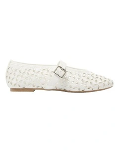 Rosie Ballet Flats in White