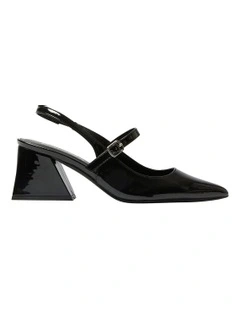 Loyal Heeled Shoes in Black Patent