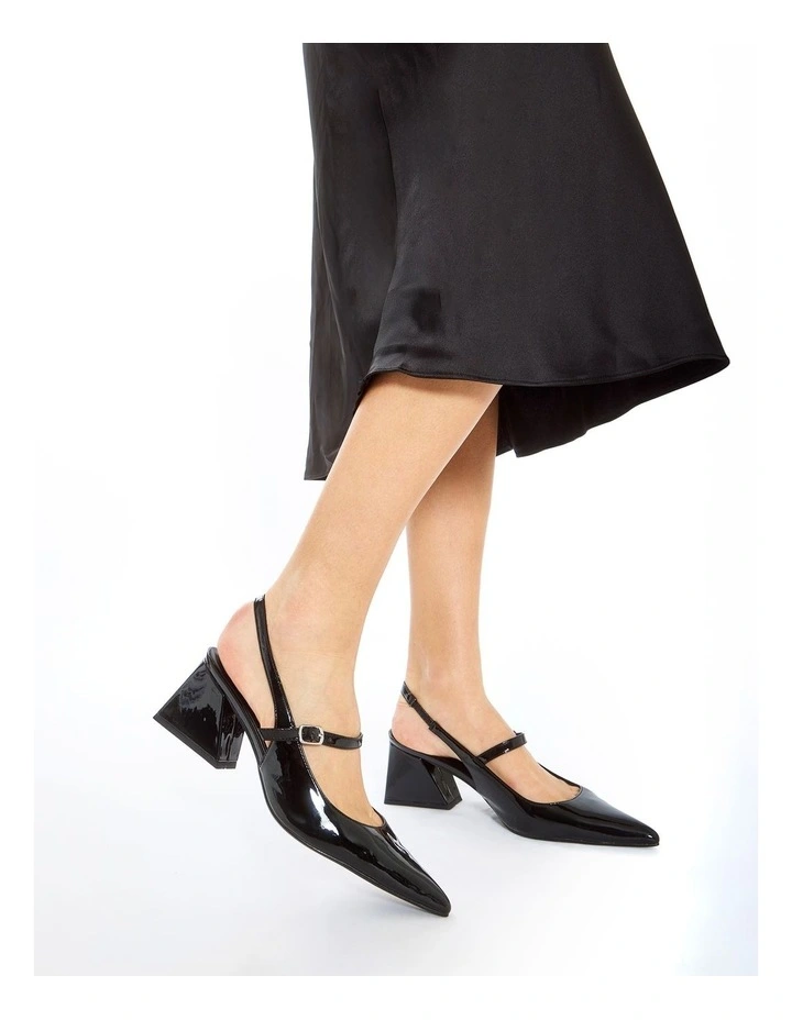 Loyal Heeled Shoes in Black Patent image 2