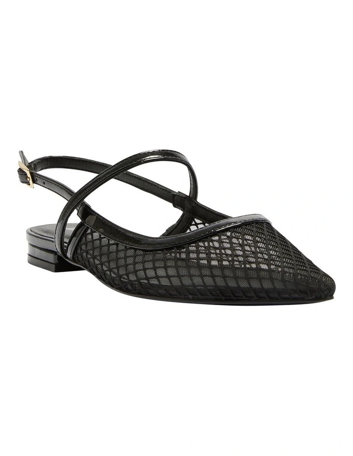 Kelsey Flat Shoes in Black Patent/Mesh image 3