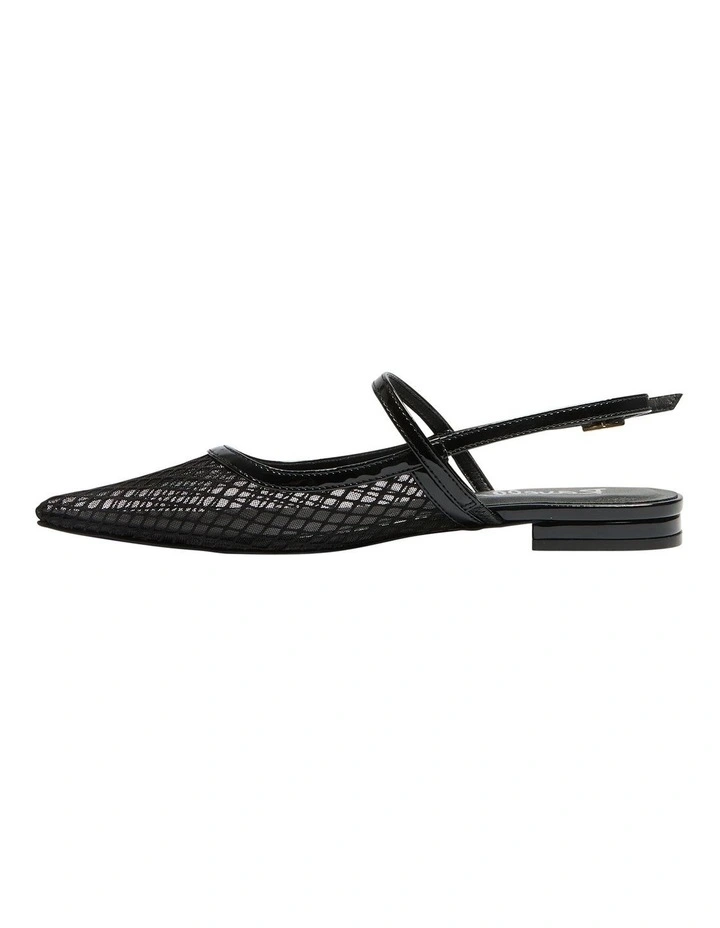 Kelsey Flat Shoes in Black Patent/Mesh image 4