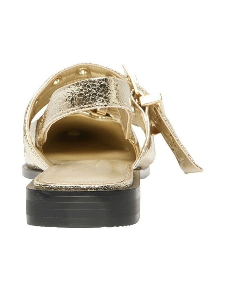 Suzie Flat Shoes in Gold image 5