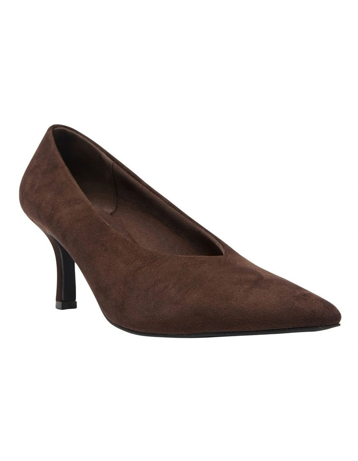 Harold Heeled Shoes in Chocolate image 2