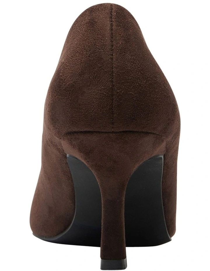 Harold Heeled Shoes in Chocolate image 5