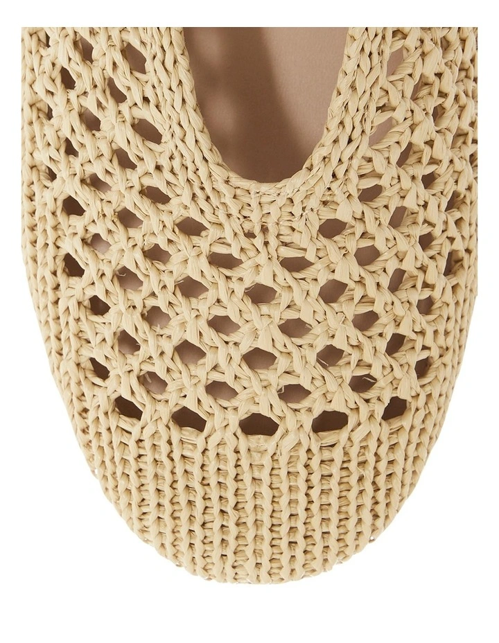 Tibet Flat Shoes in Beige Weave image 4