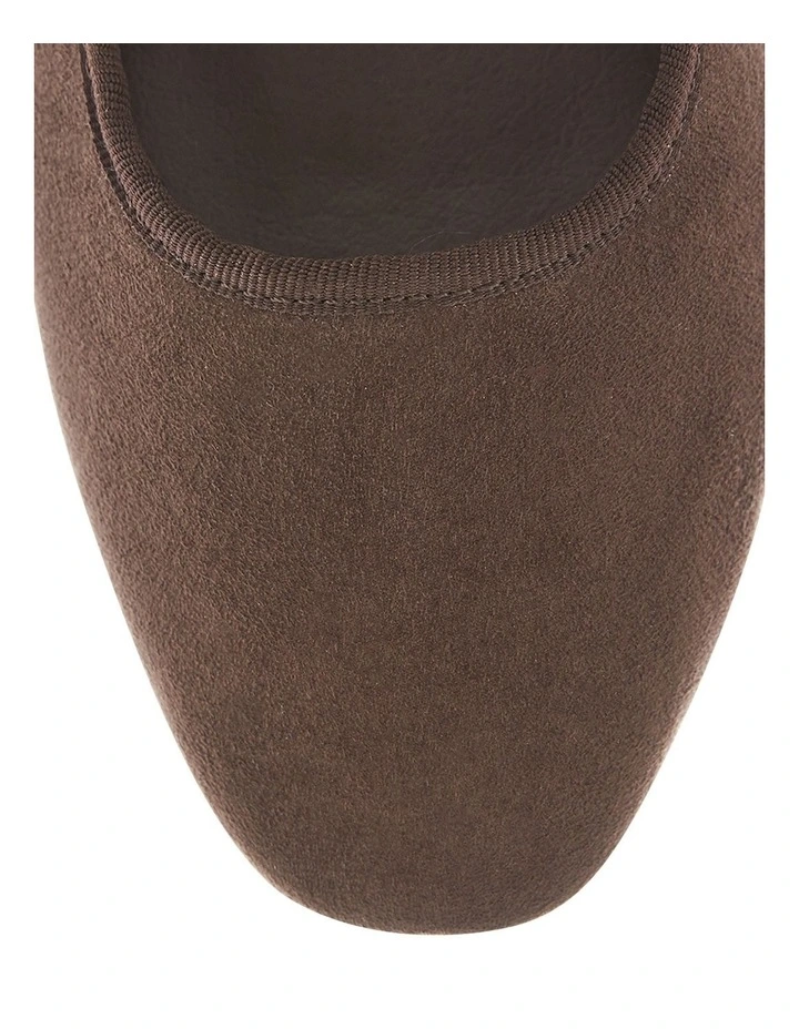 Romy Ballet Flats in Chocolate Micro image 4