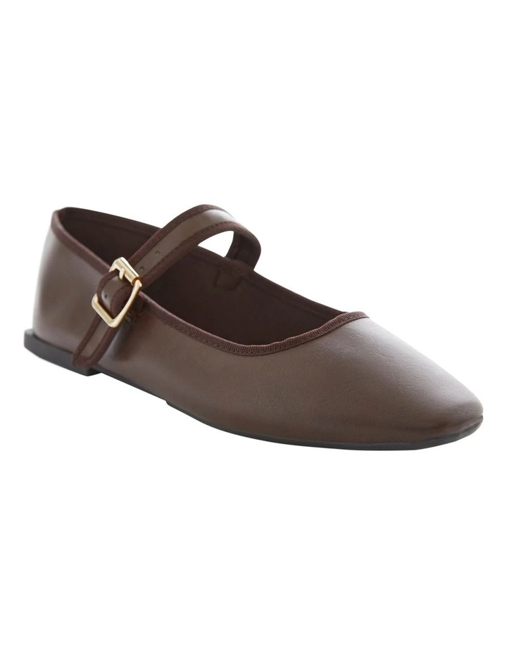 Romy Ballet Flats in Chocolate image 2