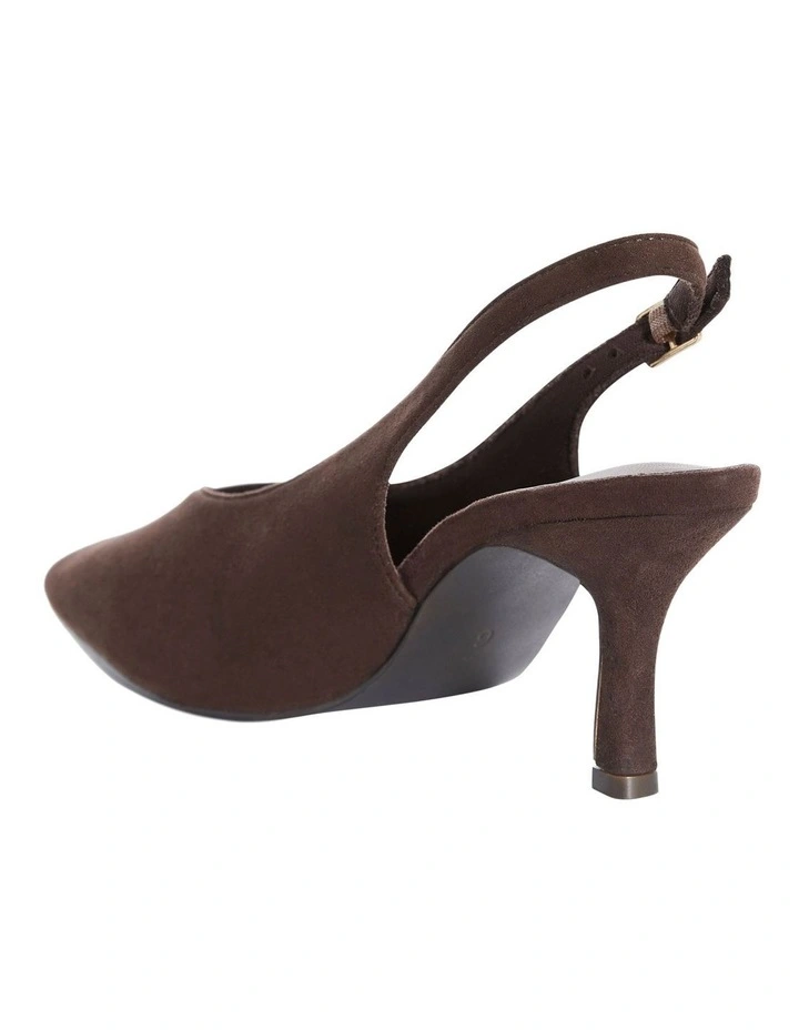 Harley Heeled Shoes in Chocolate Micro image 3