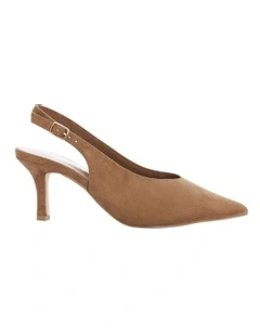 Harley Heeled Shoes in Tan Micro