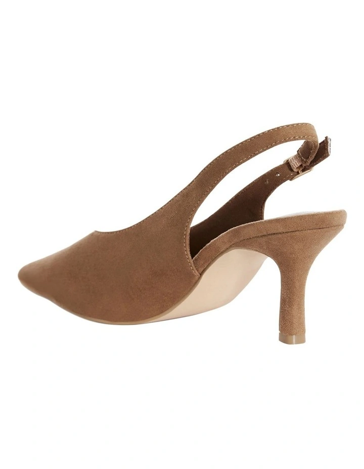 Harley Heeled Shoes in Tan Micro image 3