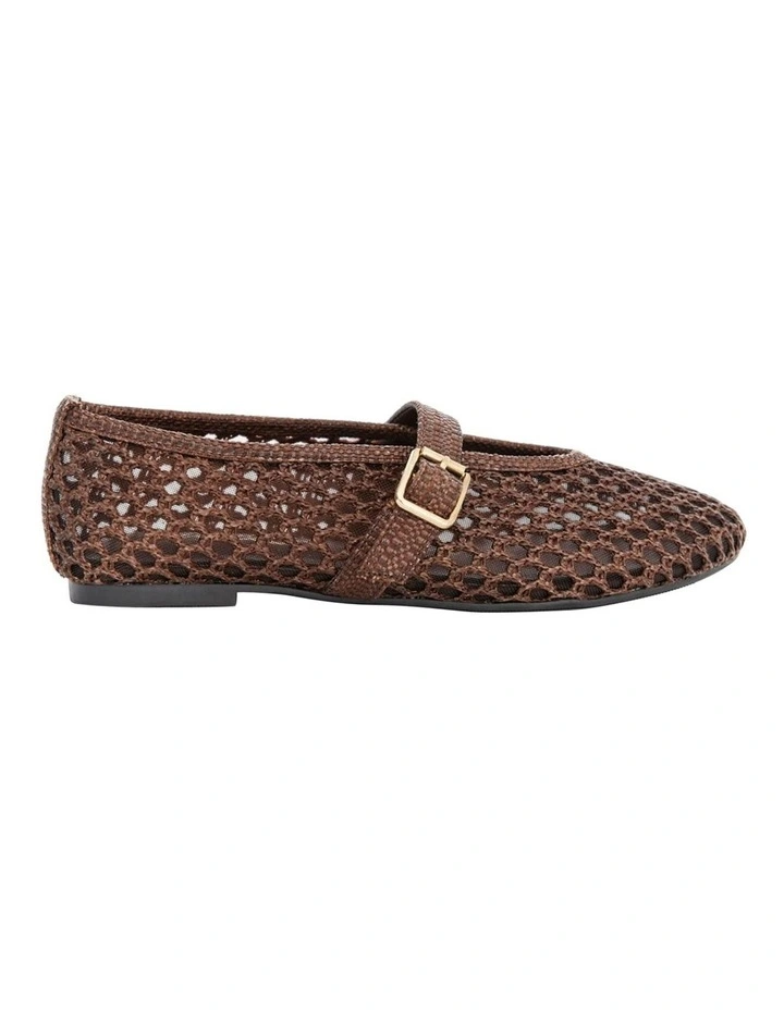 Renn Flat Shoes in Chocolate Mesh image 1