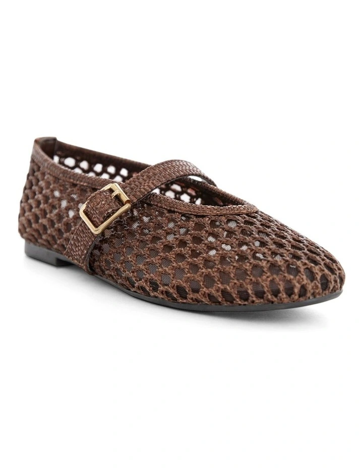 Renn Flat Shoes in Chocolate Mesh image 2