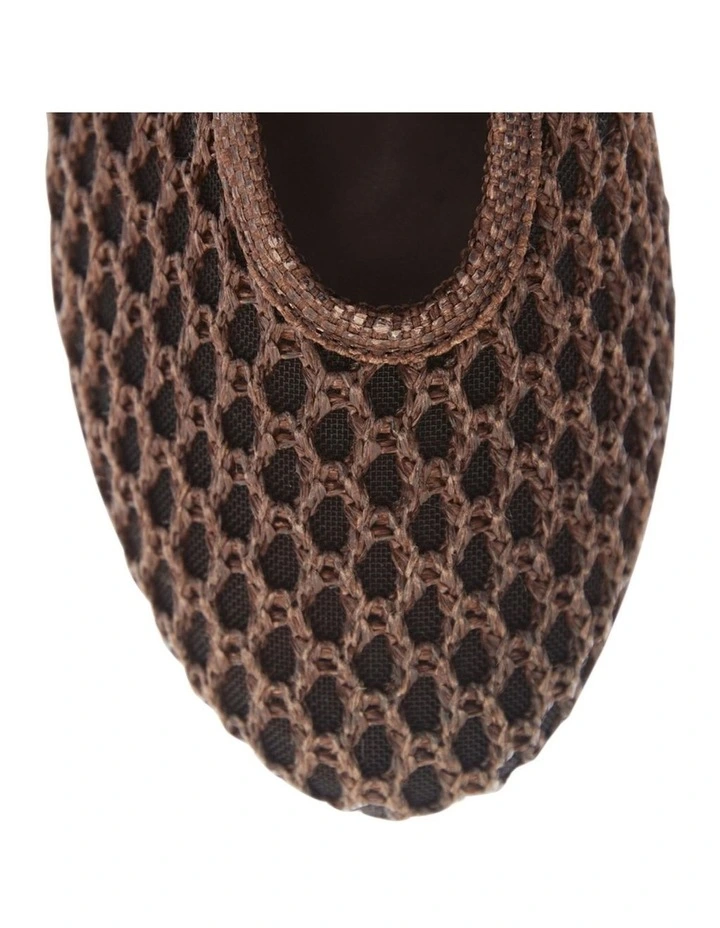 Renn Flat Shoes in Chocolate Mesh image 4