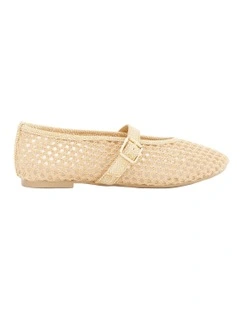 Renn Flat Shoes in Natural Mesh