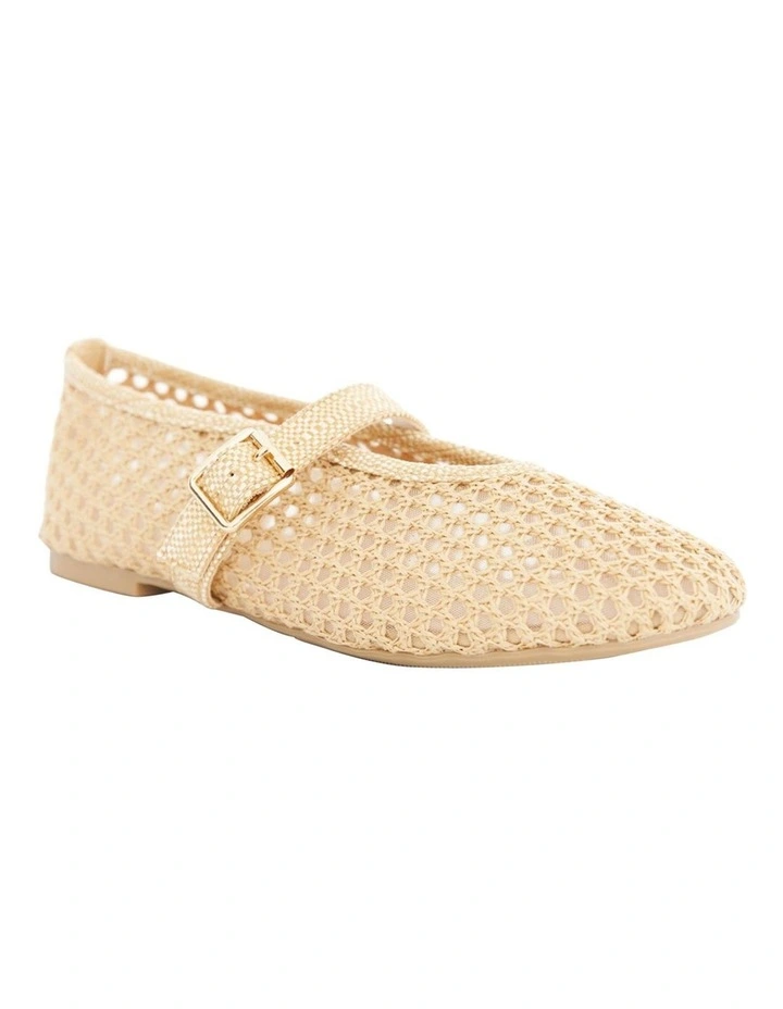 Renn Flat Shoes in Natural Mesh image 2