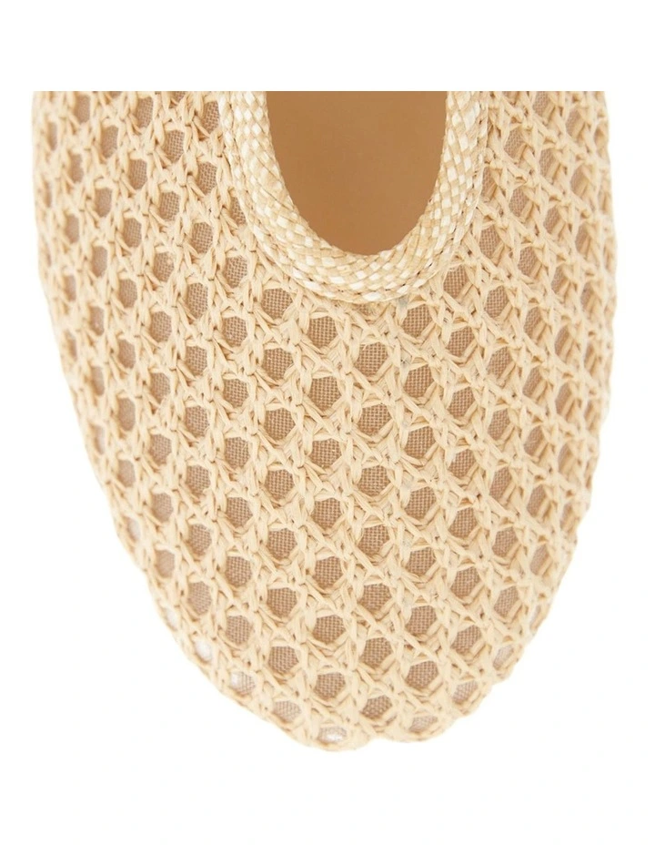 Renn Flat Shoes in Natural Mesh image 4