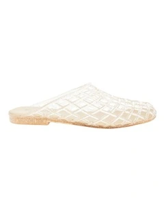 Prism Flat Shoes in Gold Jelly