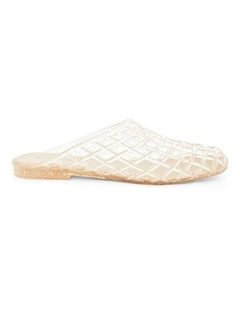 Prism Flat Shoes in Gold Jelly