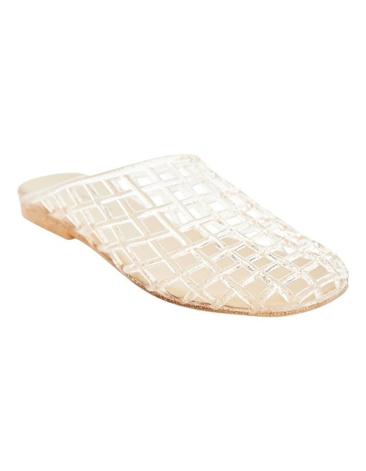 Prism Flat Shoes in Gold Jelly image 2