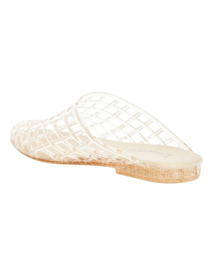 Prism Flat Shoes in Gold Jelly image 3