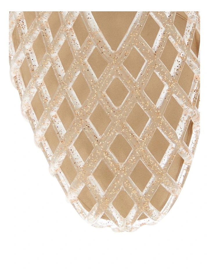 Paradise Flat Shoes in Gold Jelly image 4