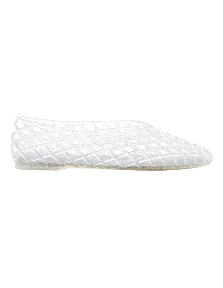 Paradise Flat Shoes in Silver image 1