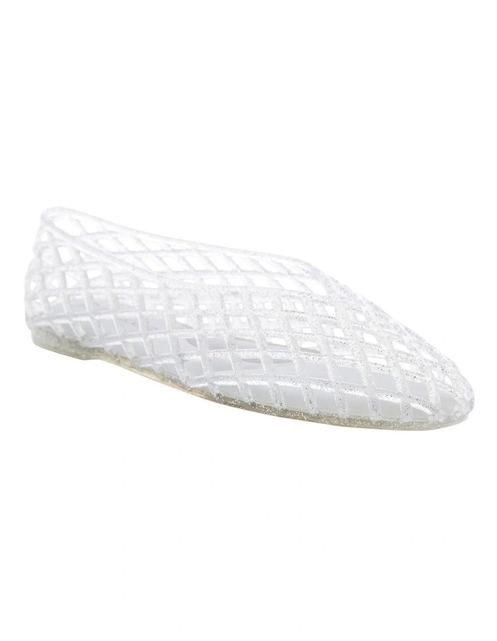 Paradise Flat Shoes in Silver image 2